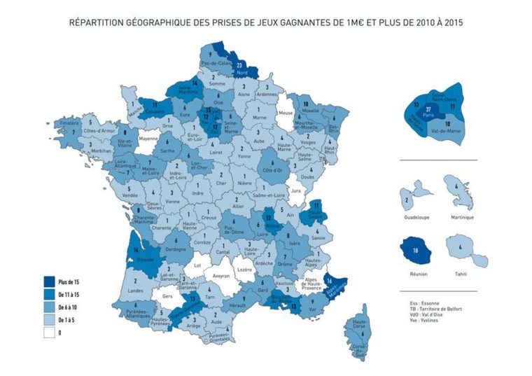 Quels Sont Les Départements Les Plus Chanceux De La France tout Jeux Des Départements Français