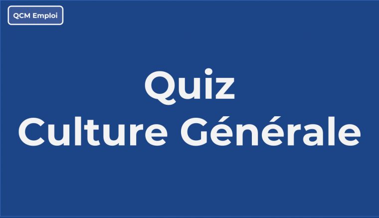 Quiz De Culture Générale – Quiz Gratuit En Ligne – Qcm Emploi destiné Quiz En Ligne Gratuit