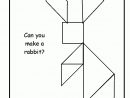 Rabbit Tangram Printable | Matemáticas Preescolares destiné Tangram À Découper
