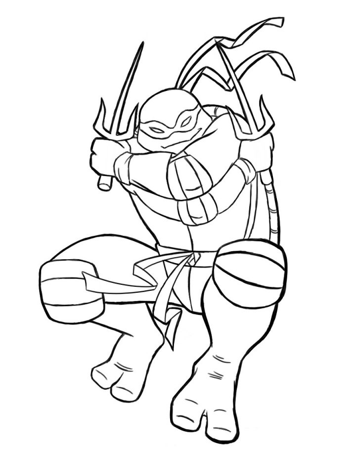 Raphael Teenage Mutant Ninja Turtles Coloring Pages encequiconcerne Dessin De Tortue Ninja