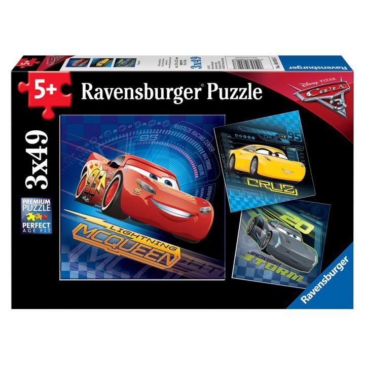 Ravensburger Disney Cars 3: Cars 3 – 3 X 49Pc Puzzles In A pour Puzzle 5 Ans En Ligne