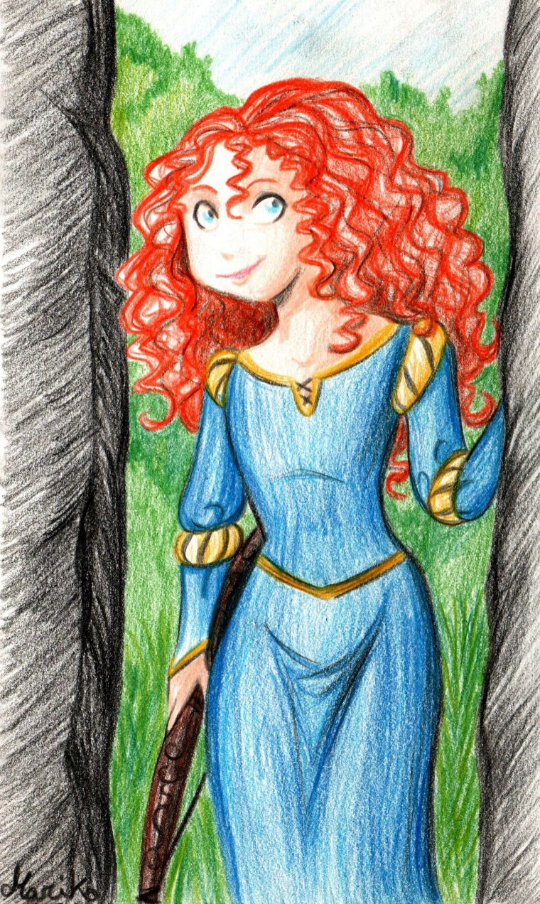 Rebelle – Merida – Ze Blog Bd De Mariko tout Dessin De Rebelle