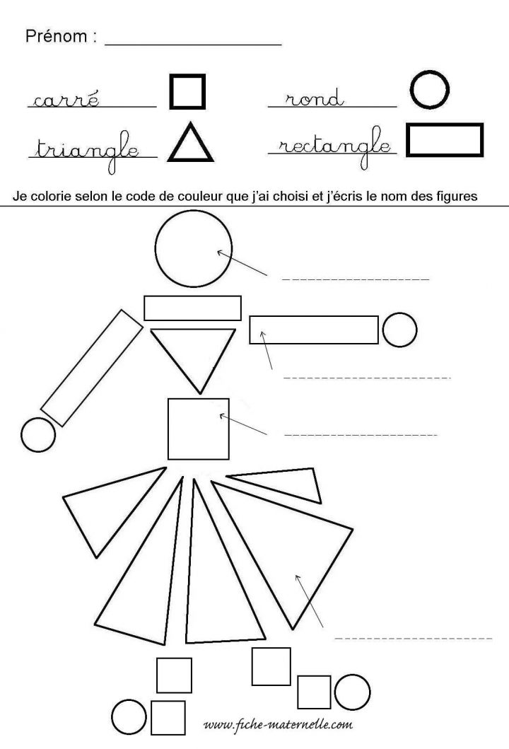 Reconnaître Les Formes Géométriques En Maternelle | Formes avec Exercices Maternelle A Imprimer Gratuit