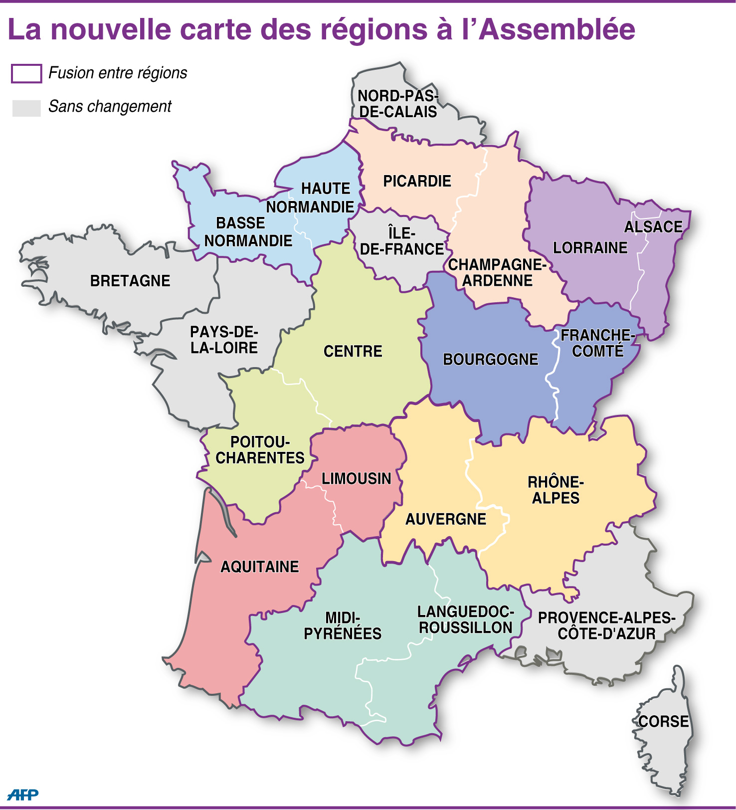 Réforme Territoriale : Les Députés Cherchent Le Consensus encequiconcerne Dessin Carte De France 