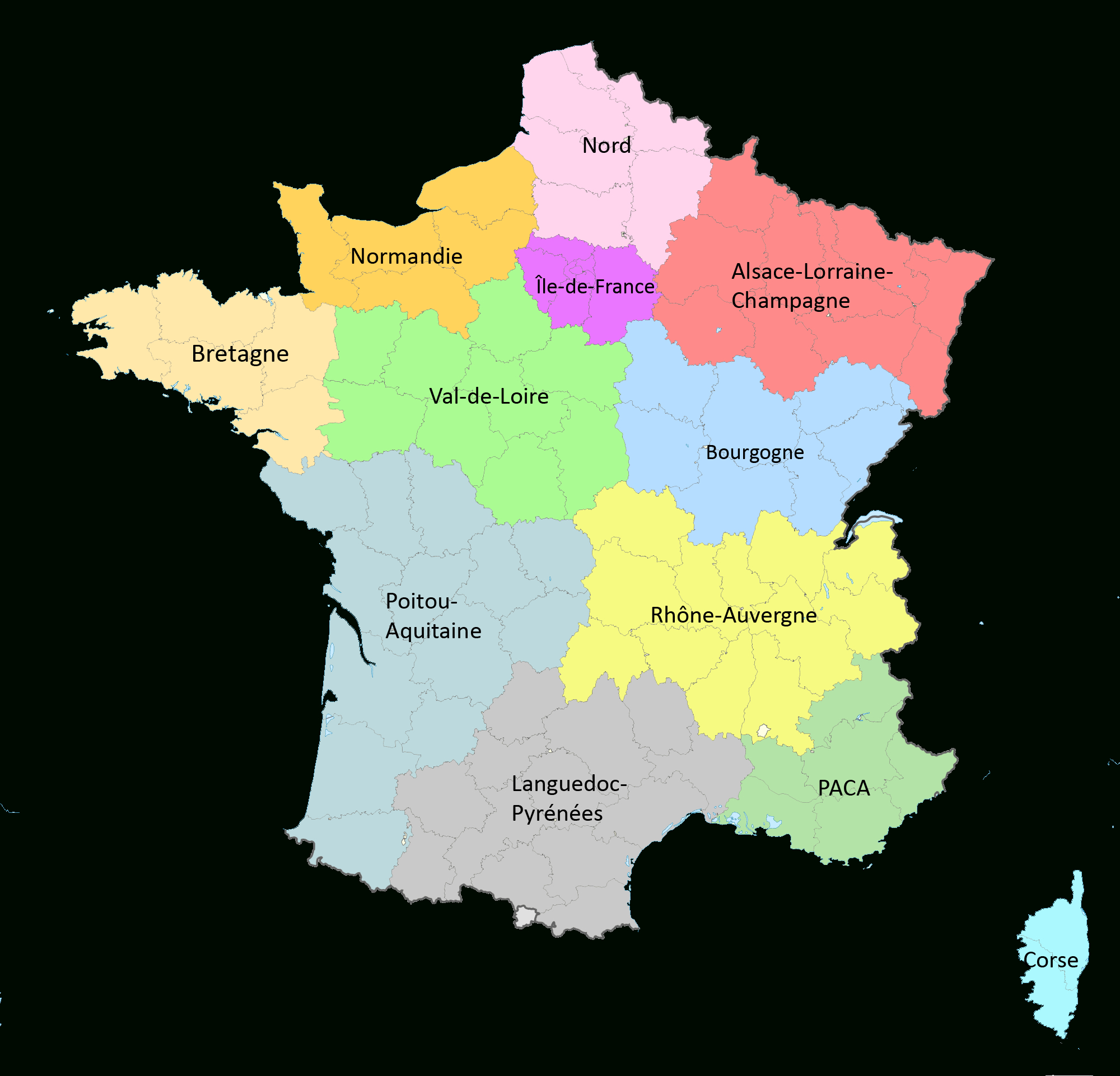 Réforme Territoriale : Une Nouvelle Carte À 12 Régions dedans Carte Nouvelle Region