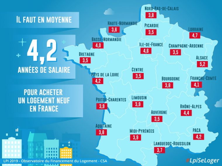 Région Par Région… Combien D'années De Revenus Pour Acheter destiné Combien De Region En France