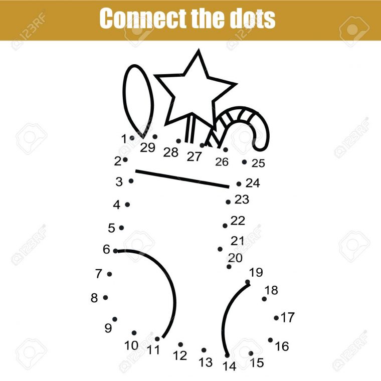 Relier Le Jeu Éducatif De Dessin D'enfants De Points. Point À Point Par Jeu  De Nombres Pour Les Enfants. Activité De Feuille De Calcul Imprimable Pour encequiconcerne Jeux Point À Relier