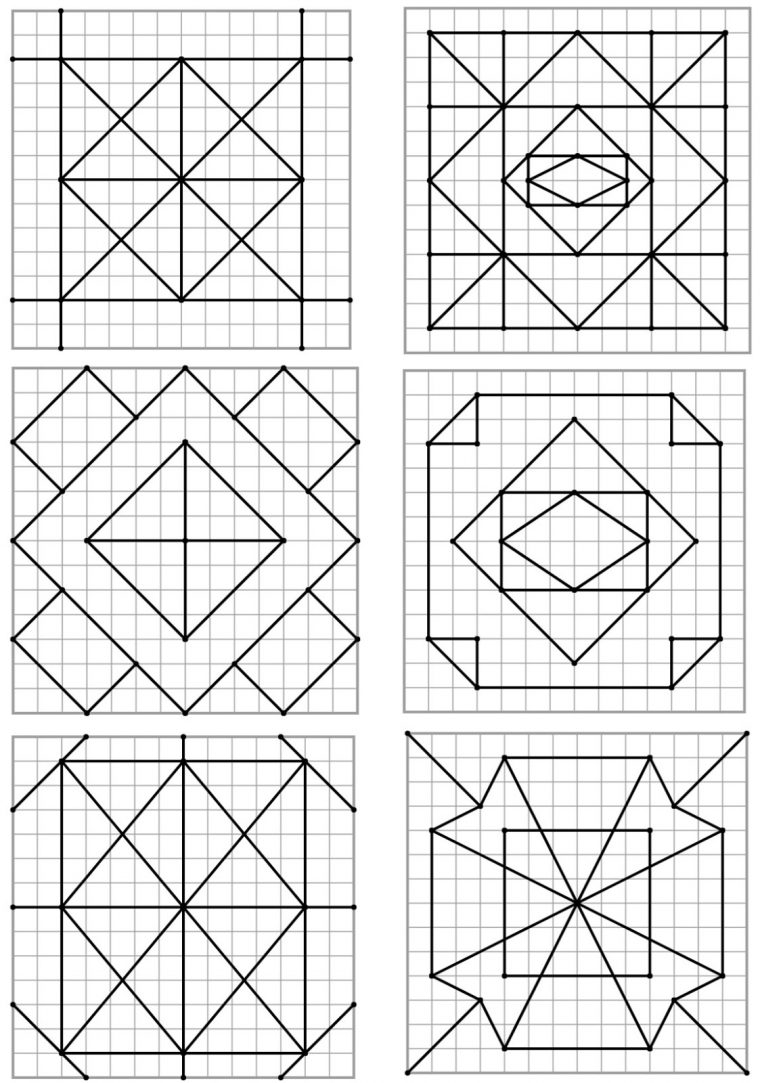 Remue Méninge: Reproduction De Figures Géométriques pour Reproduction Sur Quadrillage Ce2