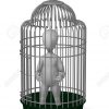Rendu 3D De Personnage De Dessin Animé En Cage D'oiseau intérieur Dessin De Cage D Oiseau