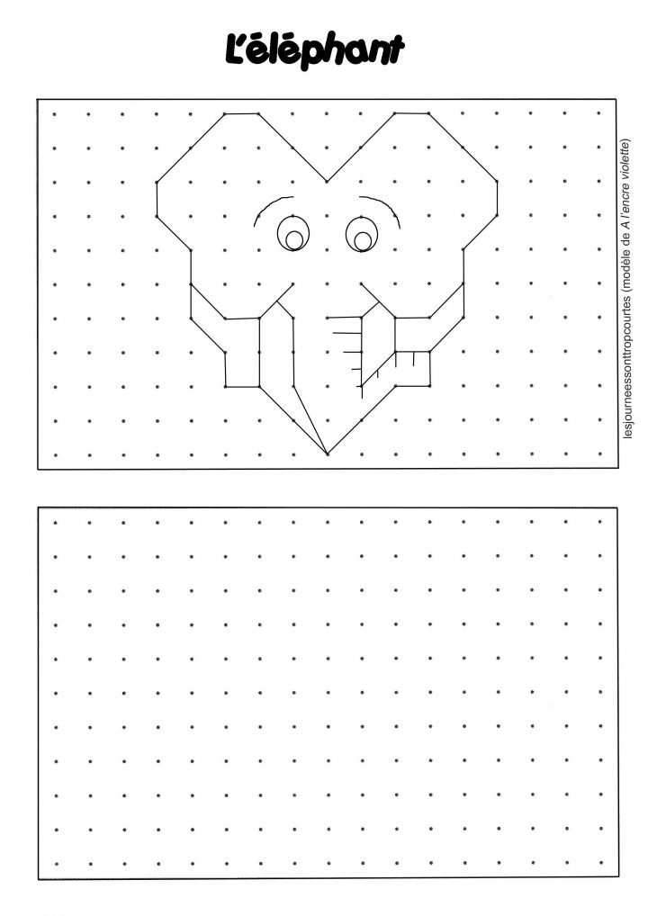 Reproduction De Figures – Les Journées Sont Trop Courtes concernant Reproduction Sur Quadrillage Ce1