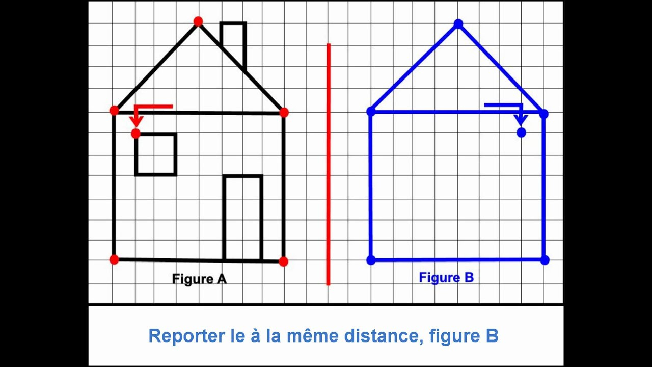 Reproduction D'une Figure Selon Un Axe De Symétrie à Symétrie Cm1 Évaluation