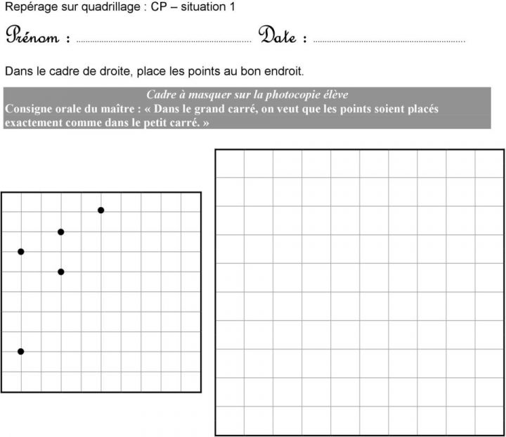 Reproduction Sur Quadrillage. Des Situations D Apprentissage dedans Reproduction Sur Quadrillage Cp