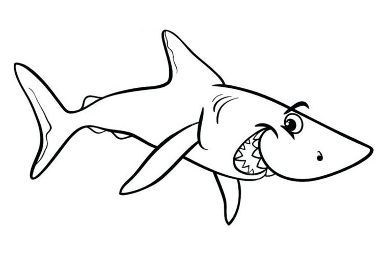 Requin Malicieux – Coloriage De Requins – Coloriages Pour serapportantà Dessin De Requin À Imprimer