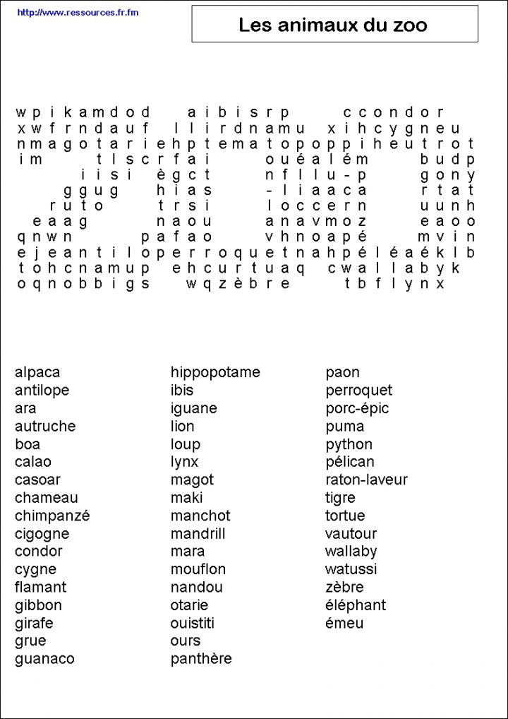 Ressources – Jeux De Mots À L´école – Mots Mêlés Cycle 3 dedans Jeux Des Mots Cachés