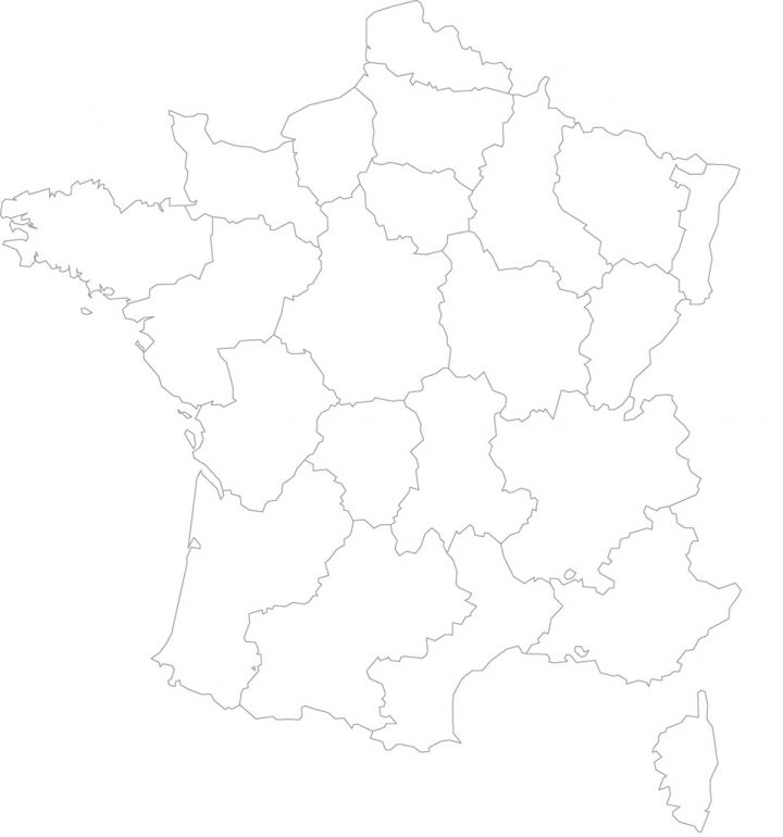 Ressources Numériques, Carte De France Vierge Nouvelles Régions avec Carte De France Nouvelle Region