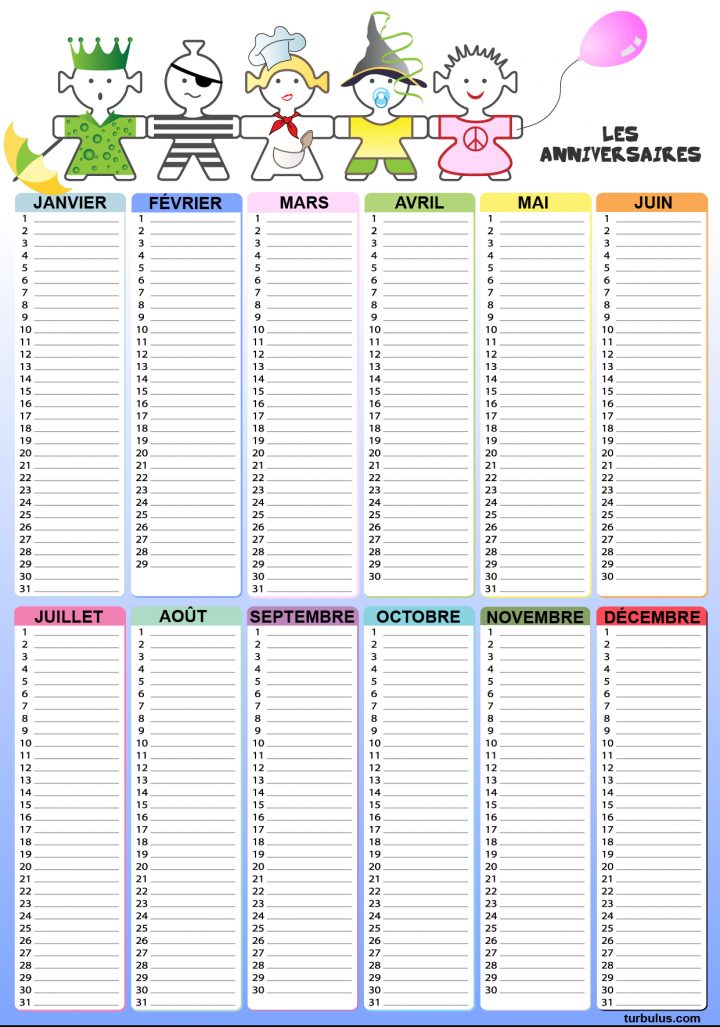 Résultat De Recherche D'images Pour "calendrier Pour Noter destiné Calendrier Des Anniversaires À Imprimer Gratuit