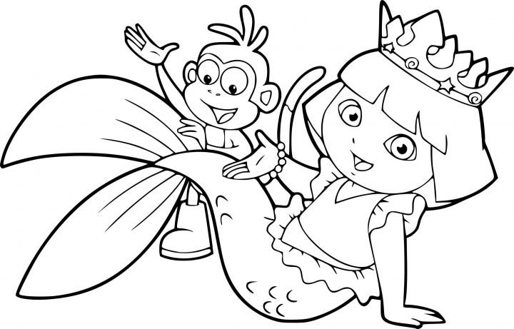 Résultat De Recherche D'images Pour "coloriage Dora intérieur Coloriage Dora Princesse