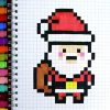 Résultat De Recherche D'images Pour &quot;pixel Art Spécial Noël serapportantà Pixel Art Pere Noel