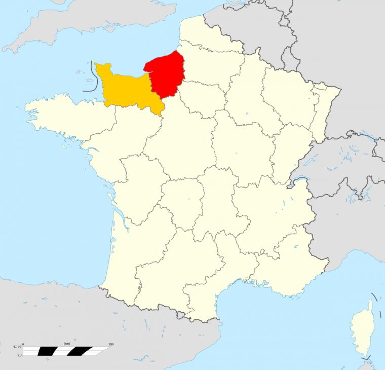 Réunification De La Normandie — Wikipédia avec Nouvelle Carte Des Régions De France