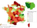 Revenu Médian Selon Les Départements En France En 2011 concernant Carte Des Départements De France 2017