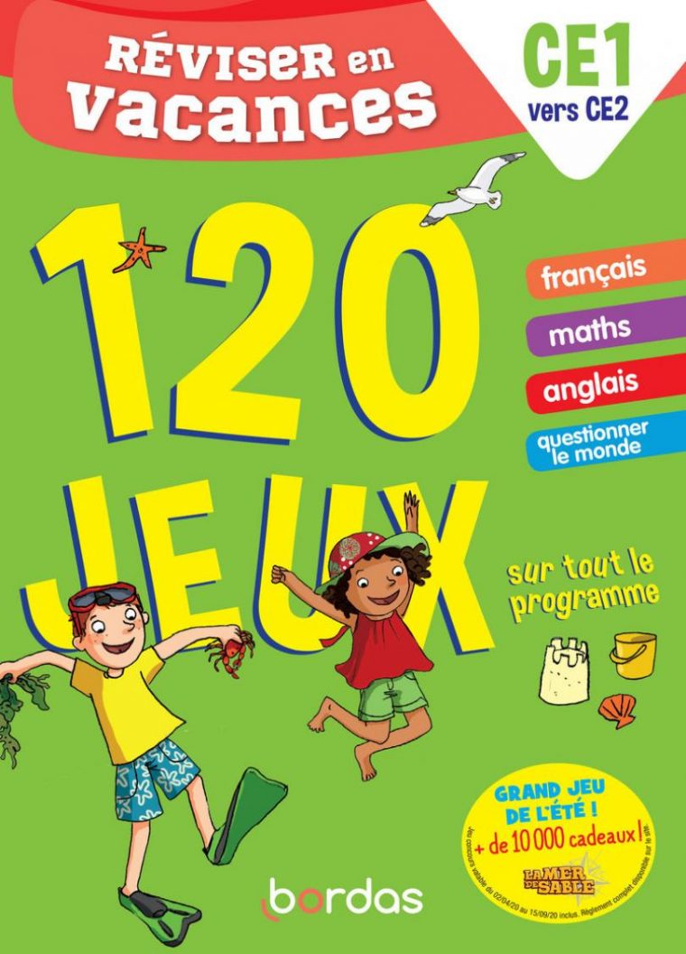 Réviser En Vacances Du Ce1 Au Ce2 – 120 Jeux Sur Tout Le intérieur Cahier De Vacances Moyenne Section A Imprimer