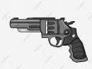 Revolver Pistolet Pistolet De Dessin Animé Arme Arme, Armes intérieur Comment Dessiner Un Fusil