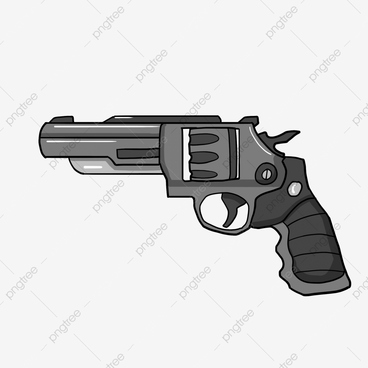 Revolver Pistolet Pistolet De Dessin Animé Arme Arme, Armes intérieur Comment Dessiner Un Fusil 