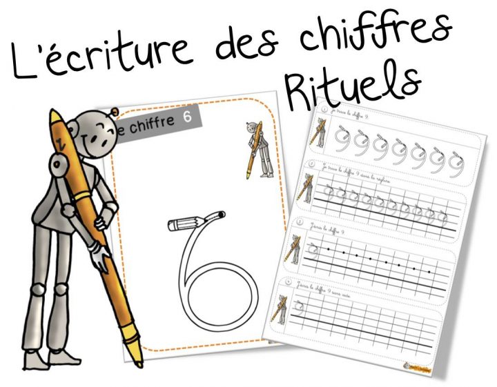 Rituels « Ecriture Des Chiffres « | Bout De Gomme intérieur Écriture Chiffres Maternelle