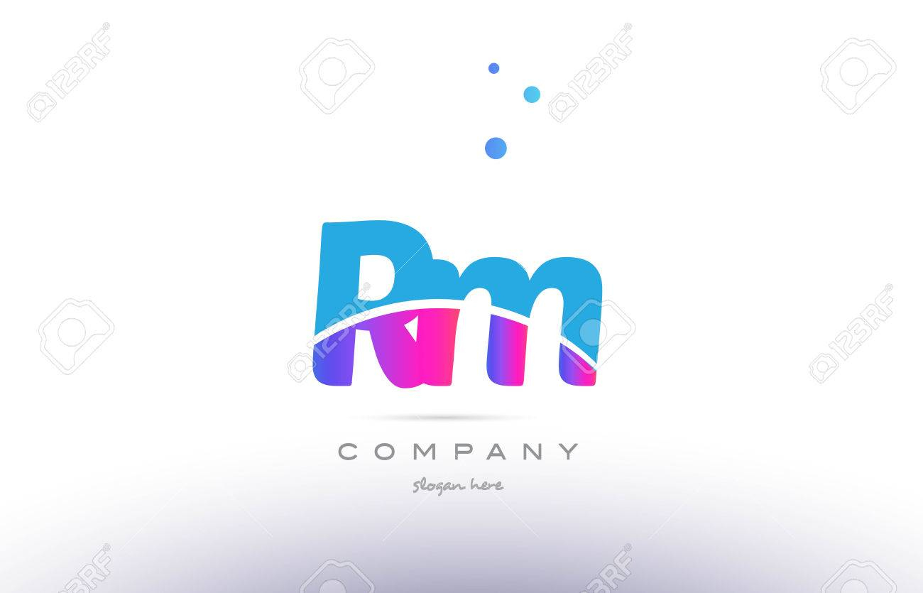 Rm Rose Violet Bleu Blanc Majuscule Minuscule Moderne Créative Alphabet  Gradient Société Lettre Logo Design Vecteur Icône Modèle. encequiconcerne Alphabet Majuscule Et Minuscule