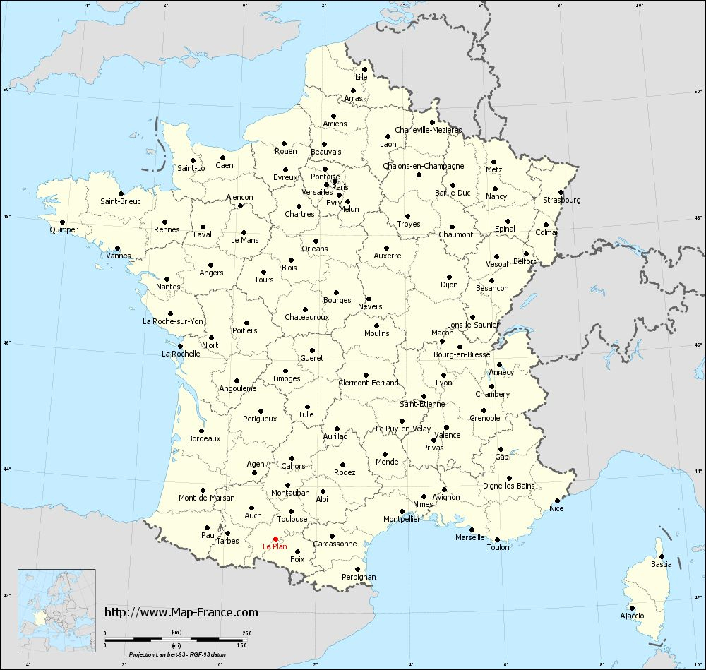 Road Map Le Plan : Maps Of Le Plan 31220 avec Plan De La France Par Departement 