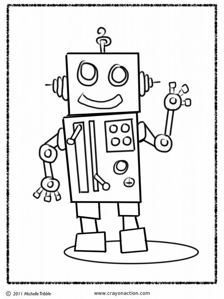 Robot Coloring Page | Coloriage Robot, Dessin Coloriage Et avec Coloriage Robot À Imprimer