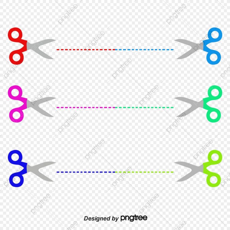Rouge Ciseaux En Pointillés De Dessin Vectoriel, La Ligne En pour Dessin En Pointillé