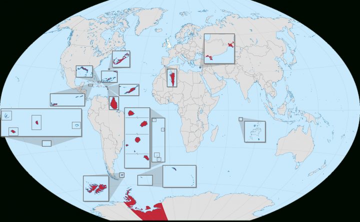 Royaume-Uni – Dépendances Et Territoires D'outre-Mer • Carte tout Département D Outre Mer Carte