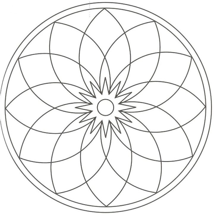 Rub Mandalas | Coloriage Rosace, Coloriage Mandala serapportantà Rosace A Imprimer