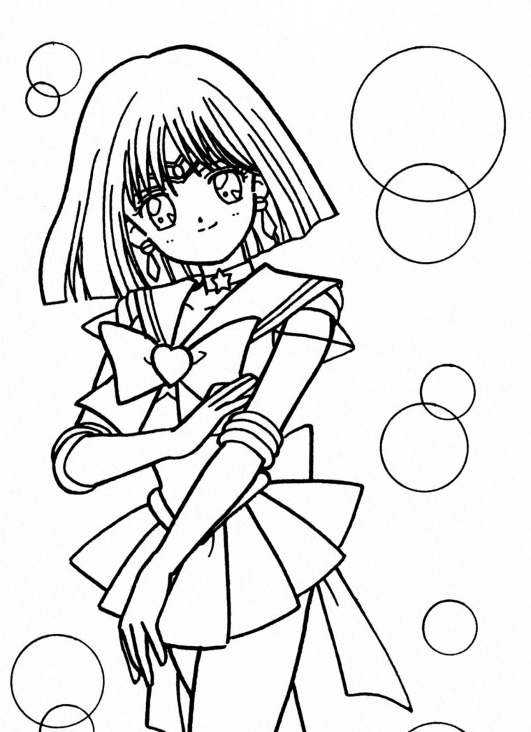 Sailor Saturne | Coloriage, Dessin Et Manga pour Saturne Dessin