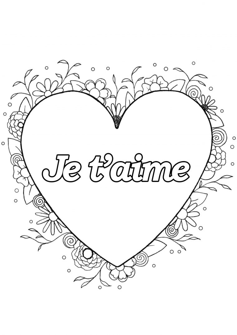 Saint Valentin 4 – Saint Valentin – Coloriages Difficiles dedans Dessin Pour La Saint Valentin