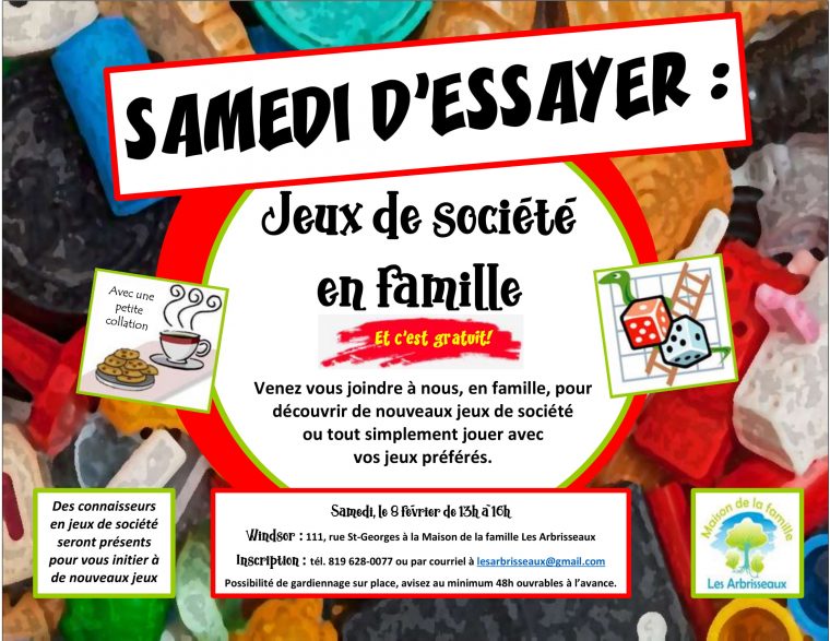 Samedi D'essayer : Jeux De Société En Famille – Maison De La dedans Jeux 2 Ans Gratuit