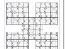 Samurai Sudoku Five Puzzle Set 1 #sudoku #worksheet | Sudoku avec Sudoku A Imprimer