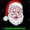 Santa Claus Christmas Pixel Art dedans Pixel Art Pere Noel