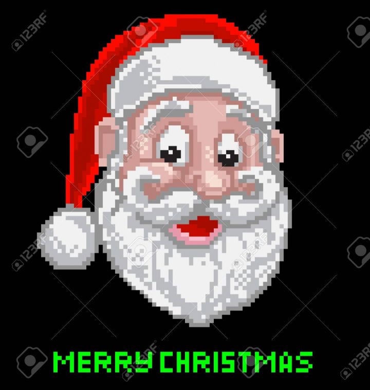 Santa Claus Christmas Pixel Art dedans Pixel Art Pere Noel