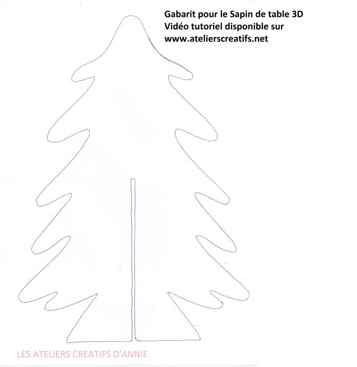 Sapin De Table En 3D [4/6 Ans] Atelier Enfant- – Les pour Gabarit Sapin De Noel