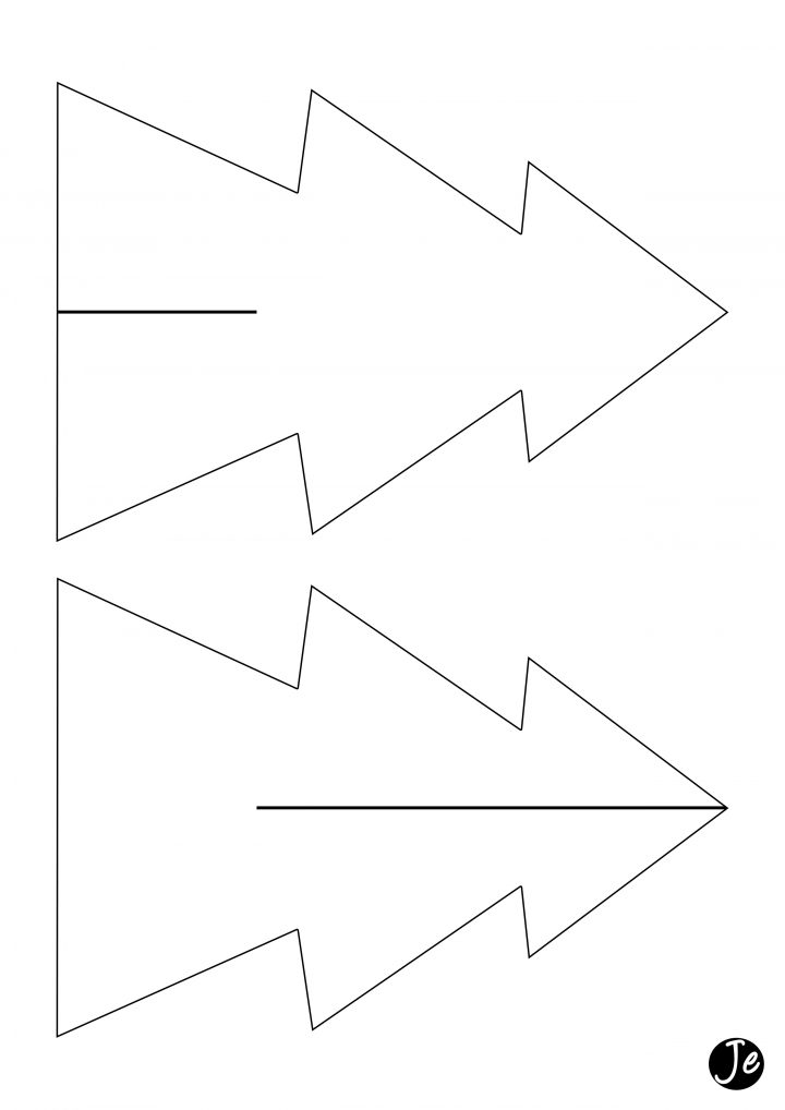Sapins De Noël En Carton | Jouonsensemble destiné Gabarit Sapin De Noel
