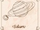 Saturne Dessin Stylisé D'ensemble De Cru De Saturn Les serapportantà Saturne Dessin