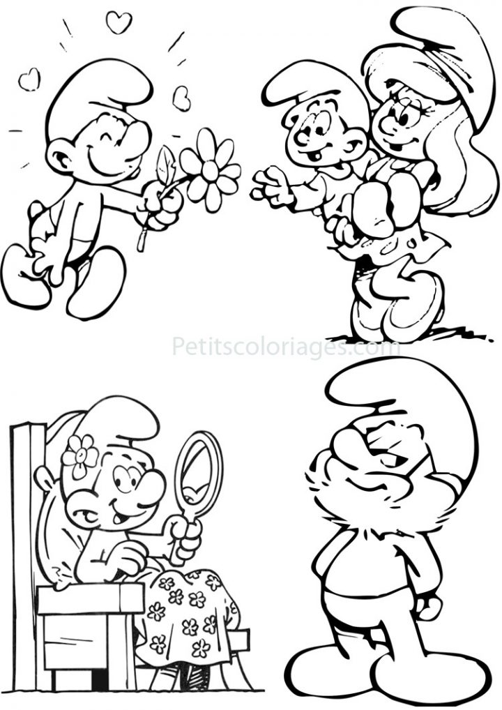 Schtroumpfs #44 (Dessins Animés) – Coloriages À Imprimer à Schtroumpf À Colorier