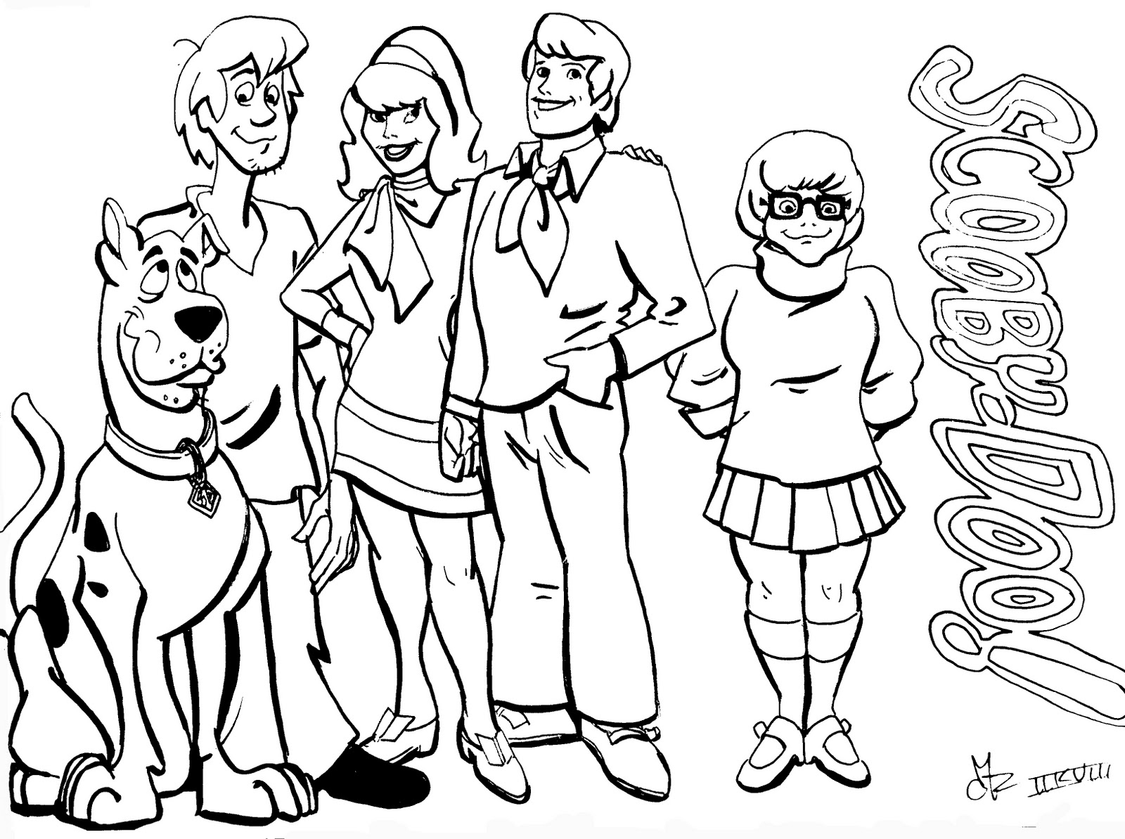 Scooby Doo #105 (Cartoons) – Printable Coloring Pages serapportantà Scooby Doo À Colorier