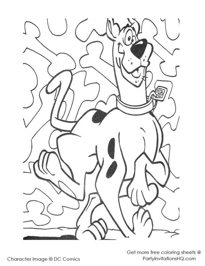 Scooby Doo #60 (Dessins Animés) – Coloriages À Imprimer pour Scooby Doo À Colorier