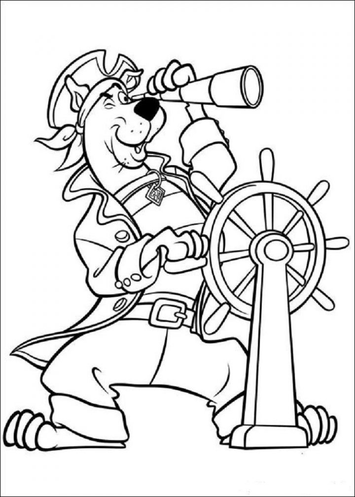 Scooby Doo Pirate Coloring Pages | Nyomtatható Színezők dedans Scooby Doo À Colorier