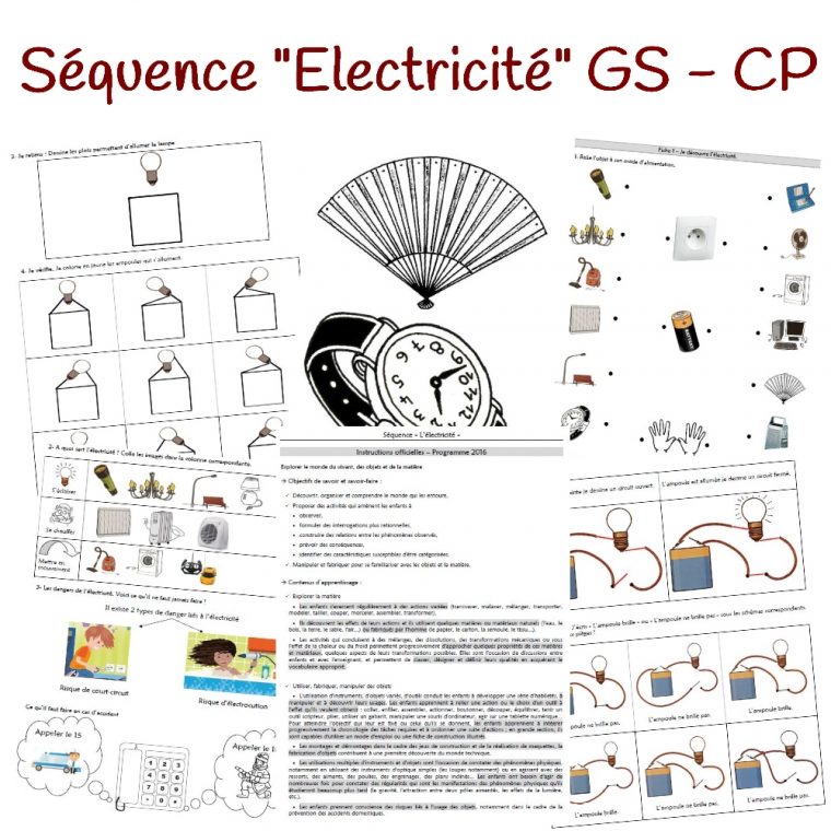 Séquence “Électricité” Gs-Cp avec Jeux Grande Section Maternelle Gratuit En Ligne