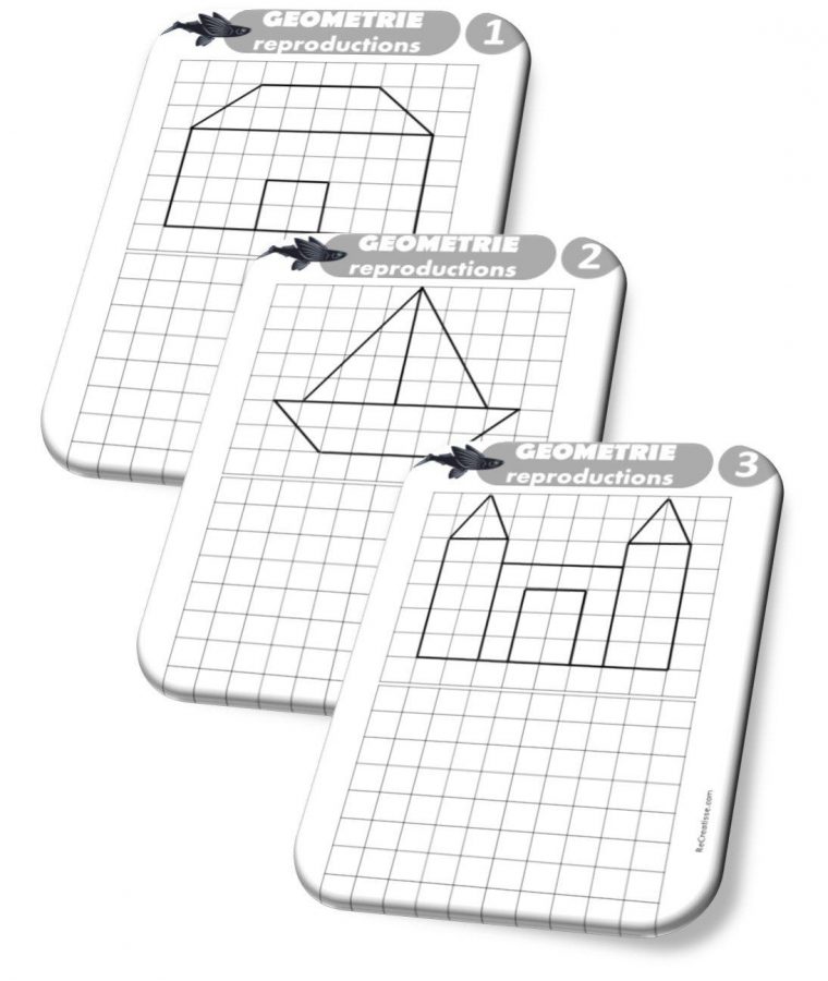 Séquence Géométrie : Repérage Et Orientation Dans L'espace dedans Reproduction Sur Quadrillage Ce2