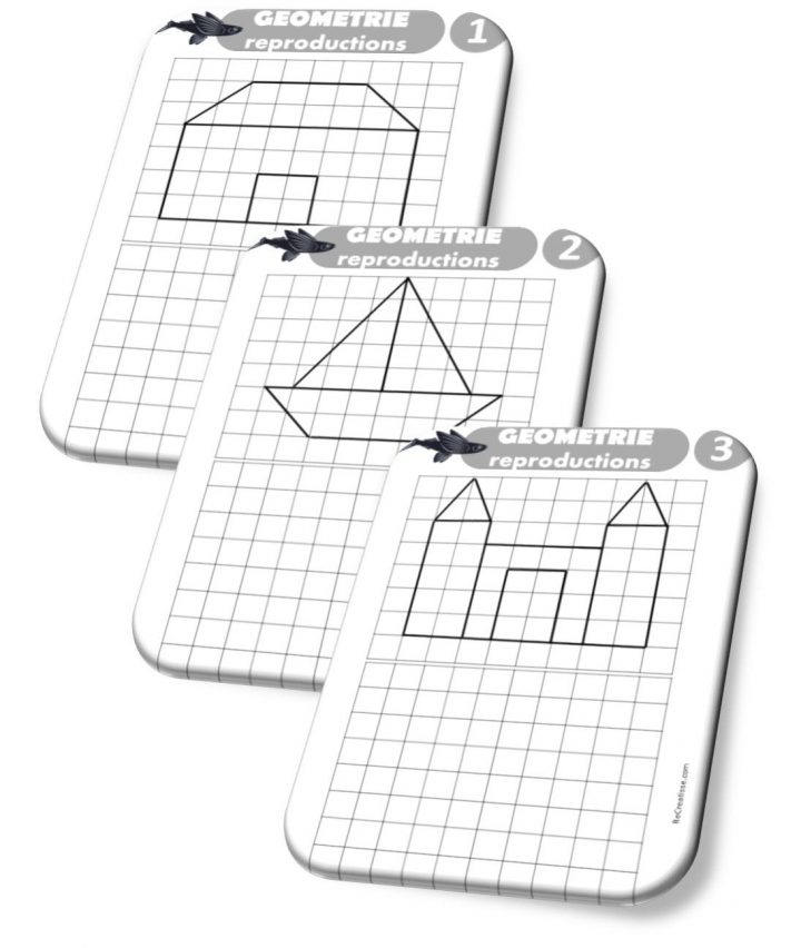 Séquence Géométrie : Repérage Et Orientation Dans L'espace tout Reproduction Sur Quadrillage Cp